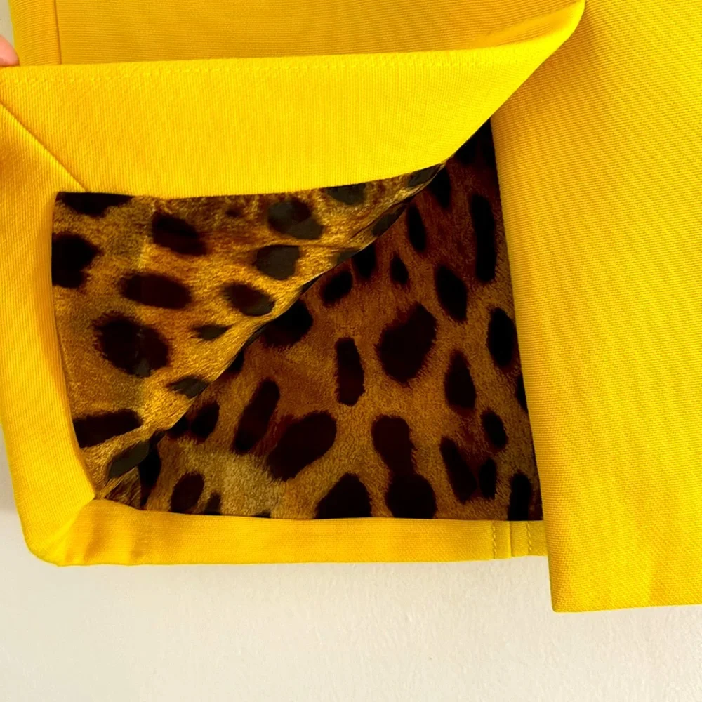 Dolce & Gabbana Yellow Wool Pencil SK# F4924T  /FU3CQ - Picture 7 of 9